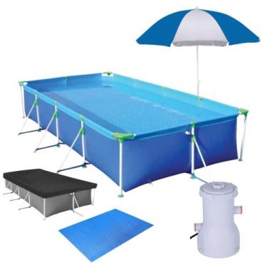 Imagem de Piscina Mor 6200L + Bomba Filtrante 2200L 110V + Capa + Forro + Guarda