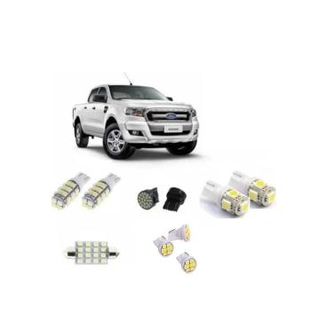 Imagem de Kit Lâmpadas Led Ford Ranger Farolete Teto Placa Ré