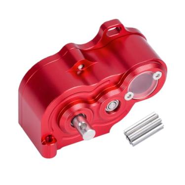 Imagem de SCX10 TRX4 Gearbox,LCG Crawler R2 Metal Transmission Low Center of Gravity Gearbox for 1/10 RC Car SCX10 TRX4 RC4WD Capra Axle DIY Chassis(Red)
