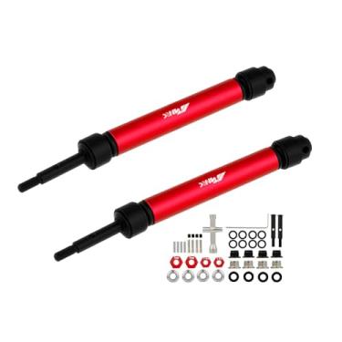 Imagem de NMNRC Adjustable 2Pcs Rear Driveshaft Kit for 1/10 Slash 2WD Drive Shaft Bandit Stampede Rustler Hoss VXL Series Upgrades Part Red