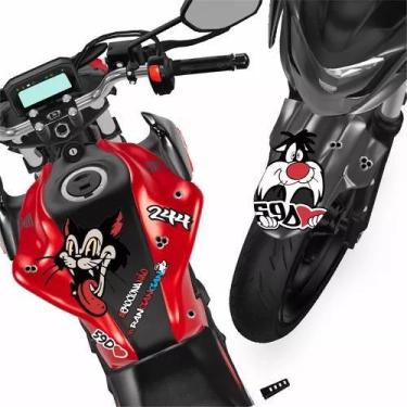 Imagem de Adesivo Cartela Grande Moto Paralama Capacete Frajola 012 - Resitank