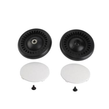 Imagem de GRCFUMO 1 par a roda dianteira ou a volta traseira, conjunto do rolamento do cubo da roda traseira, acessórios para carrinhos de borracha para carrinhos de borracha para carruagem (A pair of rear wheels)