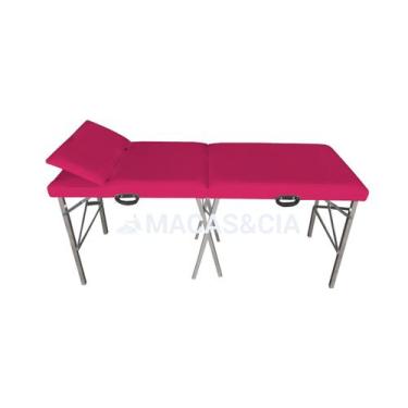 Imagem de Maca Portátil Cabeceira Reclinável 200kg 65cm Largura 10 Cores - BEST 