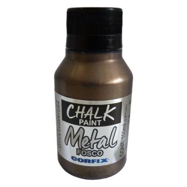 Imagem de Tinta Chalk Paint Metálica Fosca Corfix 100ml - 23111, 401 - BRONZE