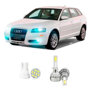 Imagem de Lampada Led Farol Baixo Audi A3 2009 A 2013 20000lm - V10, Branco