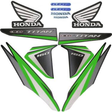 Imagem de Kit Adesivos Titan 160 EX 2017 Preta - NoBrand