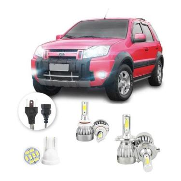 Imagem de Lampadas Led Ford Ecosport 2008 A 2010 H4 Hb4 20000lm - V10, Branco