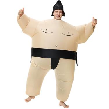 Imagem de BROWNYEW Inflatable Sumo Wrestling Suits, Sumo Costume Adult, Blow up Costume, Inflatable Halloween Costumes for Men/Women