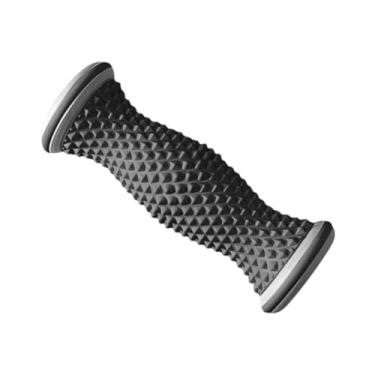 Imagem de simhoa Rolo de massagem do pé de massagem Ferramenta de massagem Rolo de relaxamento portátil portátil Treinamento de Fitness Training Ergonômico Massageador, Preto