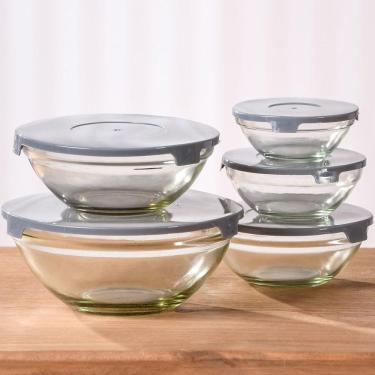 Imagem de Jogo com 5 Potes de Vidro Guarda Mantimentos