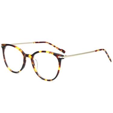 Imagem de Óculos de grau vintage acetato, armação masculina e feminina, óculos clássicos estilo retrô, 1