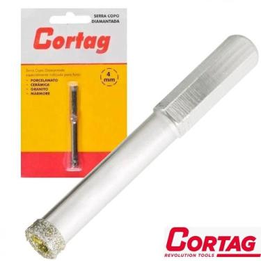 Imagem de Serra Copo Diamantado 4mm Porcelanato Marmore Ceramica - Cortag