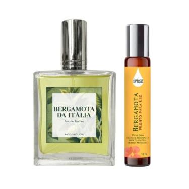 Imagem de Perfume Bergamota Da Itália Masculino 50Ml + Óleo Essencial - Essência