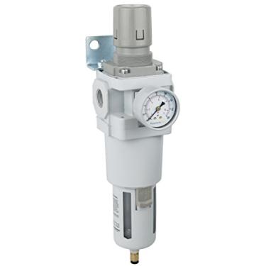 Imagem de Filtro PneumaticPlus SAW600-N06BDG Compressed Air Regulador sobreposto Combo 3/4" NPT - Poly Tigela, Auto Drain, Bracket, Medidor