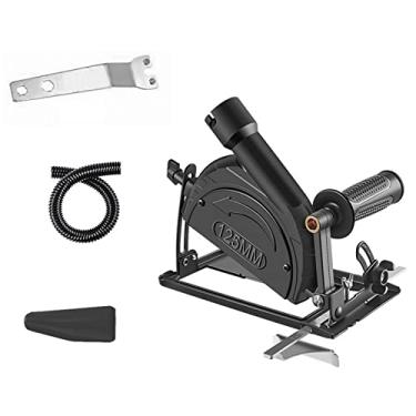 Imagem de Grinder Poeira Tampa do pó Grieiro Capuz Máquina de Corte Stand Com ângulo Ajustável de 0-45 ° para Moedor de ângulo de 100-125 Mm (22 * 16 * 14)