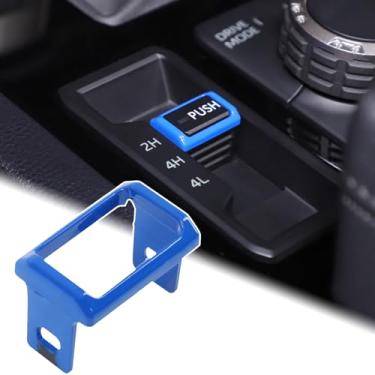 Imagem de Aunginsy Tampa do botão de pressão do interruptor de modo 4WD para carro compatível com Toyota Tundra 2022-2024 2025 console central 4WD tração nas quatro rodas painel de câmbio diferencial protetor