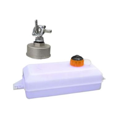 Imagem de Ioensy Conjunto de tanque de combustível de compactador de impacto portátil, caixa de óleo grande e espessada, tanque de combustível a gás, recipiente de gás, Cinza