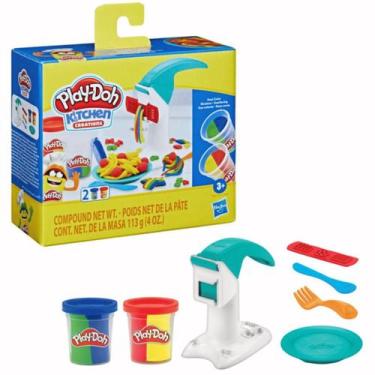 Imagem de Massinha Play Doh Macarrão Mágico com 2 Potes 3+ Hasbro, Colorido, Mac