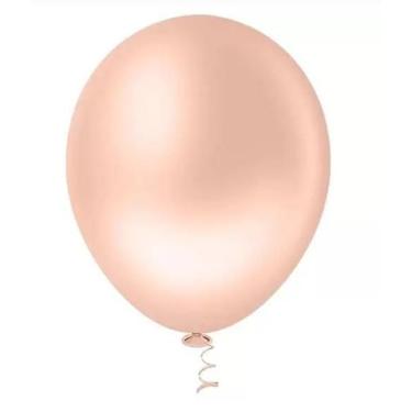 Imagem de BALÃO LISO REDONDO - PIC PIC Nº 05 -  LARANJA CANDY  - Pacote com 50 u