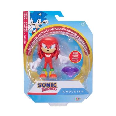 Imagem de Sonic - Boneco 10cm Knuckles Com Esmeralda Do Caos