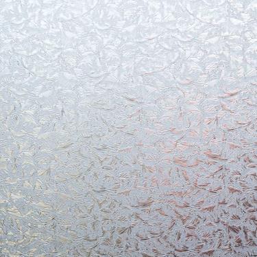 Imagem de Waves Película de privacidade para janela de vidro fosco para porta decorativa com aderência estática UV adesivos com bloqueio solar matizes para casa, banheiro, cozinha, 44,5 cm x 199,9 cm