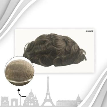 Imagem de Protese Capilar Full Lace Masculina Francesa  20X25 
