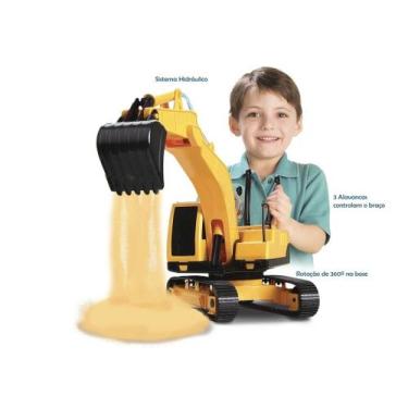 Imagem de Escavadeira Still - Sistema Hidráulico - Roma Brinquedos, Amarelo, Sti