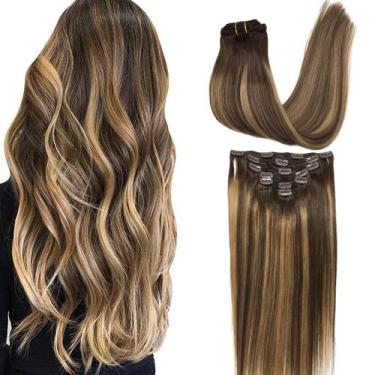 Imagem de Extensões de cabelo Clip in GOO GOO Real Human Hair 12 polegadas 85g