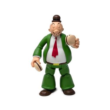 Imagem de Boss Fight Studio Power Stars J. Wellington Wimpy Action Figure – Retro Style Collectible Figurine from Popeye Meets Sindbad Color Animation with 7 Points of Articulation – 5” Scale