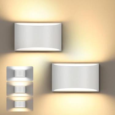 Imagem de Arandelas de parede TRLIFE reguláveis em alumínio LED de 12 W, conjunt