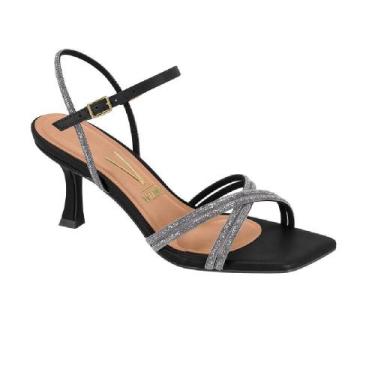 Imagem de Sandalia vizzano salto taça baixo ref6536.105.27907 feminino, 37, Pret