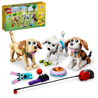 Imagem de Conjunto de brinquedos de construção LEGO Creator 3 em 1 Adorable Dogs 31137