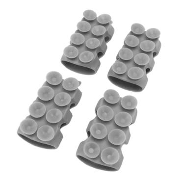 Imagem de ZJchao 4 Pçs Suporte de Cabeça de Chuveiro, Suporte de Mangueira de Chuveiro, Ventosa Relocável Destacável Ajustável Suporte de Montagem na Parede para Banheiro