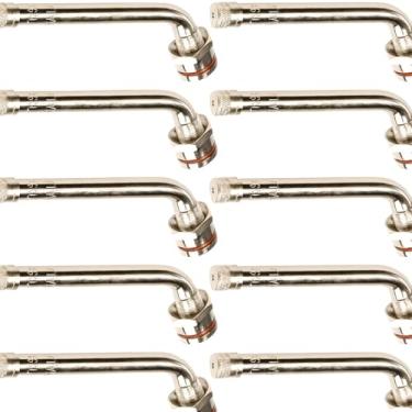 Imagem de Octopus 10 kits TR545D hastes de válvula de pneu de caminhão para rodas de alumínio Alcoa 22,5 e 24,5