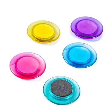 Imagem de ImãS De Geladeira De PláStico Colorido - Para Mural, Quadros Decorativos E Fotos(50)