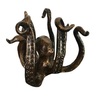 Imagem de Marine Figurine Decorative Simulation Art Crafts Collectible Sea Animal Statue for Bookcase Living Room Office Table Cabinet, Black(Black)