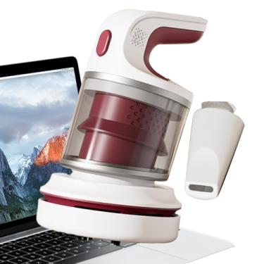 Imagem de Aspirador de pó – Dispositivo de limpeza silencioso compacto sem fio, mini espanador a vácuo | para pêlos de animais de estimação, casa, viagem, mesa, chão, mesa, escritório, ambientes internos