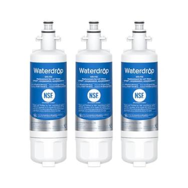 Imagem de Waterdrop ADQ36006101 Substituição para filtro de água de geladeira LG LT700P, Kenmore 9690, 469690, ADQ36006102, LFXS30766S, LFXS24623S, FML-3, RFC1200A, RWF1200A, WSL-3, O pacote com 3 filtros pode