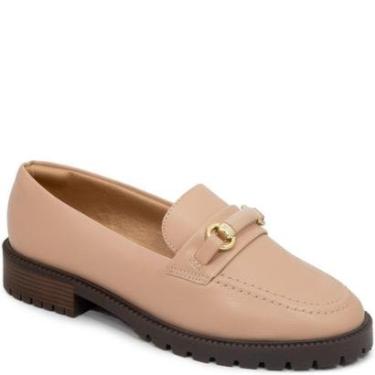 Imagem de Mocassim Tratorado Bridão Metalizado Via Uno 868014-Feminino