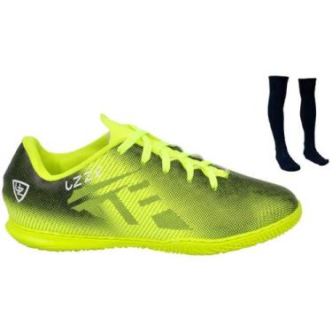 Imagem de Chuteira Futsal Quadra UZ Adulto Costurada + Meião Futebol - Uzze, Ama