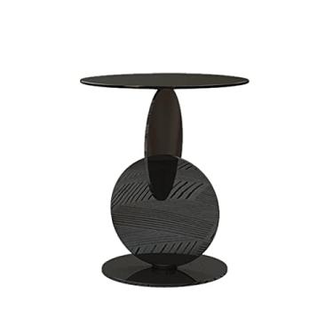 Imagem de Mesa central moderna mesa lateral estilo simples canto pequeno apartamento sala de estar café varanda mesa redonda quarto