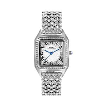 Imagem de Relógio De Pulso Feminino À Prova d'Água Com Escala Romana E Pulseira 