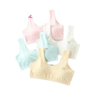Imagem de Sutiãs De Treinamento De Algodão Para Meninas 4 Peças/Lote Idades 8-16