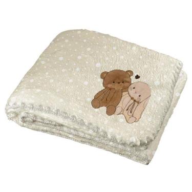 Imagem de Cobertor Bebê Infantil de Microfibra Soft Baby Joy 90cm x 1,10m, Amigu