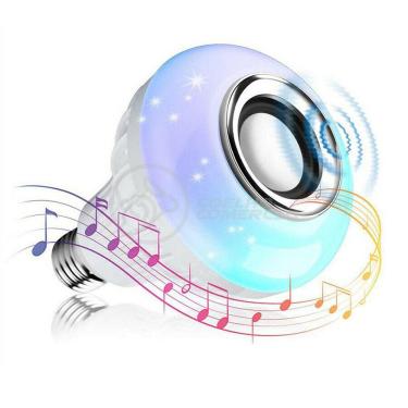 Imagem de Lâmpada Led 12W E27 Rgb Colorida Com Caixa De Som Bluetooth