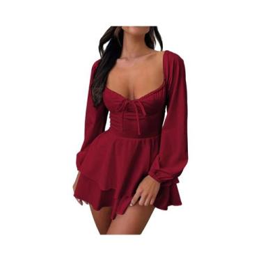 Imagem de Vestido De Festa Sexy E Elegante Com Decote Em V, Costas Descobertas, 
