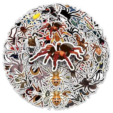 Imagem de Adesivos de vinil Spider, adesivos de grafite à prova d'água, 50 unida