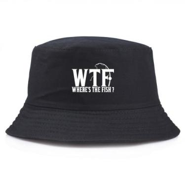 Imagem de Chapéu de pescador de praia unissex Bucket Hat Where Fishs Anime - Yiw