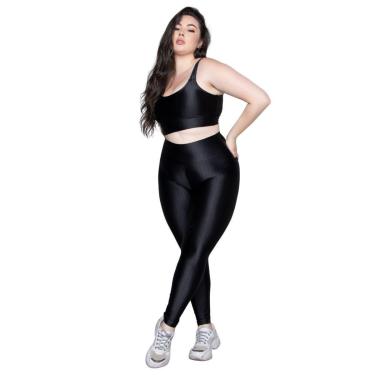 Imagem de Conjunto Top e Calça Plus Size New Zig 3D Vekyo Bojo Compressão MusculaçãoTreino Moda Fitness-Feminino