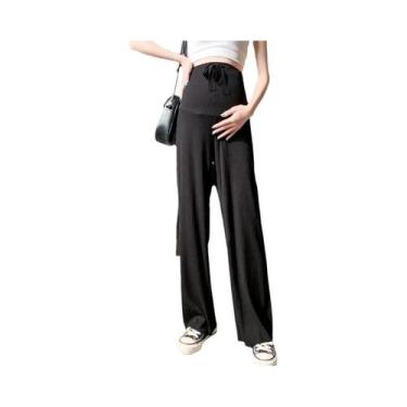 Imagem de Calça De Verão plus Size Para Gestantes, Perna Larga, Seda Gelada, Sol